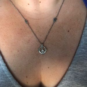 Lucky Brand Peace Necklace
